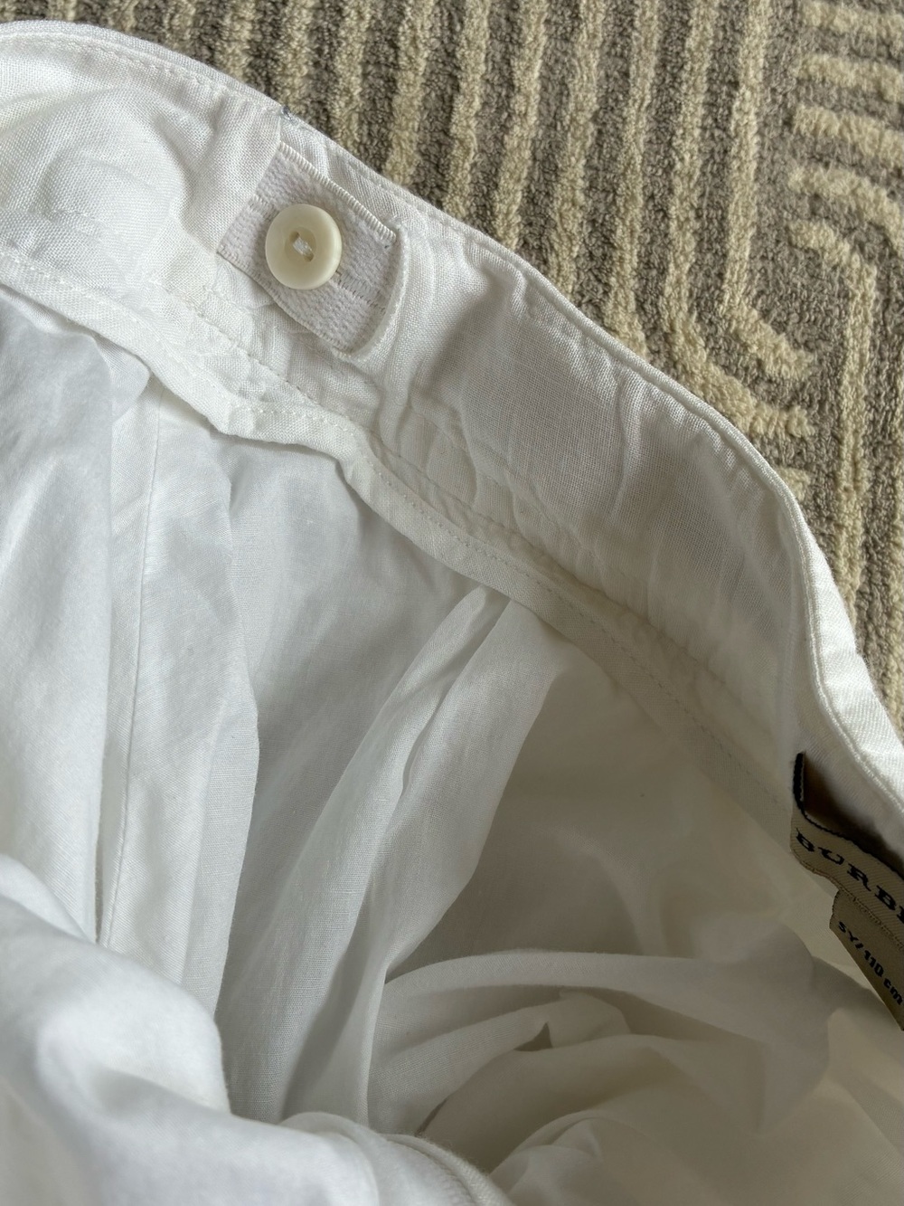 Burberry Girls White Embroidered Circle Skirt - Picture 12 of 16